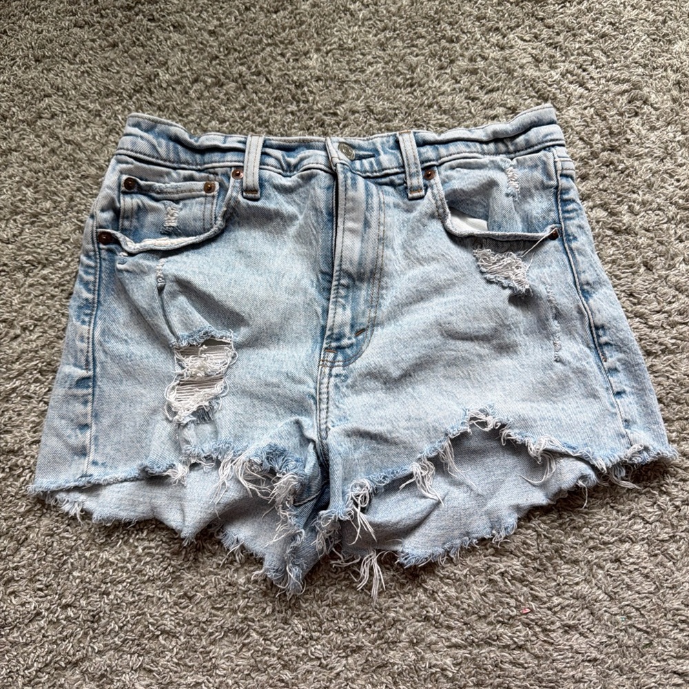 Abercrombie & Fitch Light Blue Jean Shorts